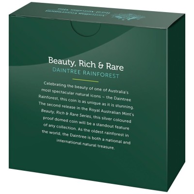 Beauty, Rich & Rare: Daintree Rainforest - 1 Oz - stříbrná sběratelská mince