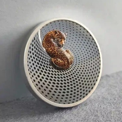 Camouflage of a Nature: Leopard - 3 Oz - stříbrná sběratelská mince (dodání 19.12.2023)