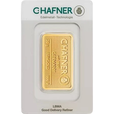 C. Hafner - 1g - gold investment ingot