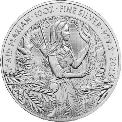 Mīti un leģendas - Maid Marianne - 10 unču - sudraba investīciju monēta