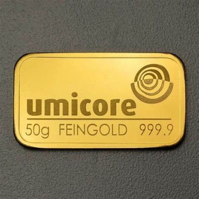 Umicore - 50g - investīciju zelta stieņi