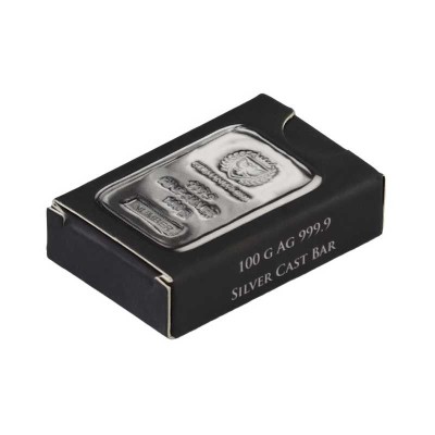 Germania Mint - 100g - sudraba investīciju stienis