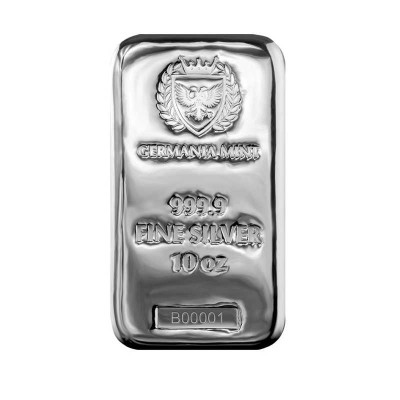 Germania Mint - 10 Oz - sudraba investīciju stienis