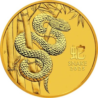 Lunar Snake 2025 - 1/10 Oz - zelta investīciju monēta