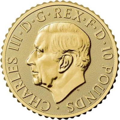 Lielbritānija (2025) - 1/10 Oz - zelta investīciju monēta