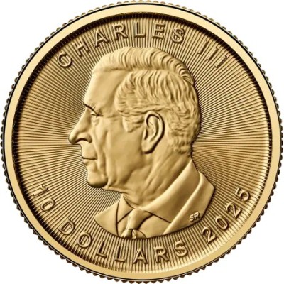 Kļavas lapa (2025) - 1/4 Oz - zelta investīciju monēta
