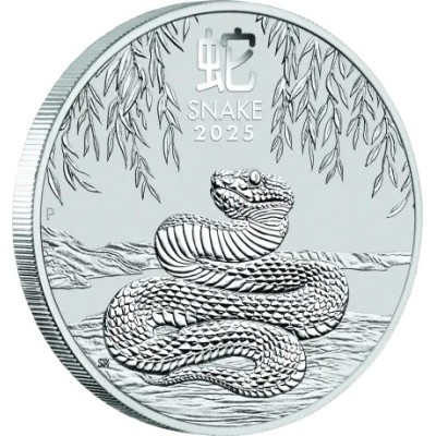 Mēness čūska (2025) - 1 unces - sudraba investīciju monēta