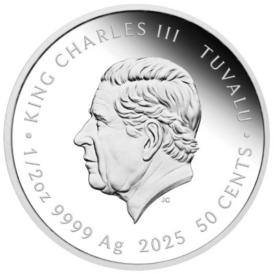 Mēness mazulis čūska - 1/2 unces - sudraba kolekcijas monēta