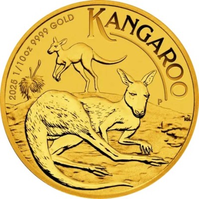 Ķengurs (2025) - 1/10 Oz - zelta investīciju monēta