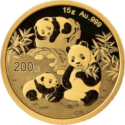 Panda (2025) - 15g - zelta investīciju monēta