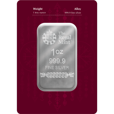 Ziemeļvalstu dievi - Odins - 1 Oz - sudraba investīciju stienis