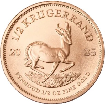 Krugerrands (2025) - 1/2 Oz - zelta investīciju monēta