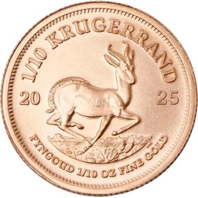 Krugerrands (2025) - 1/10 Oz - zelta investīciju monēta