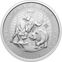 Bull and Bear (2025) - 2 Oz - silver investment coin