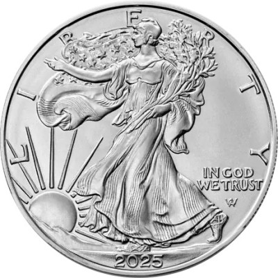 Amerikāņu Ērglis (2025) - 1 Oz - sudraba investīciju monēta