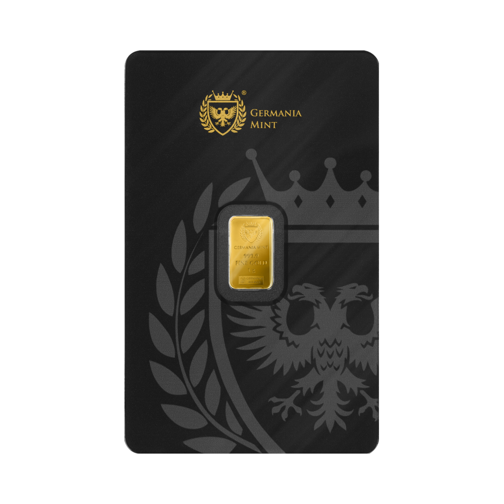 Germania Mint - 1 g - zelta investīciju stienis