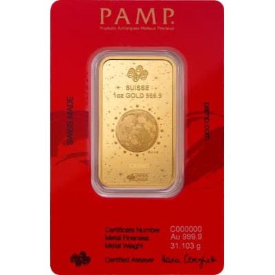 Pamp, Lunar Legend White Snake - 1 Oz - gold investment ingot