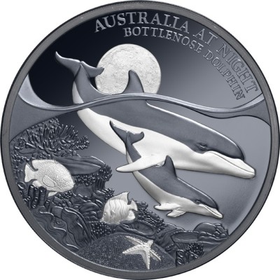Bottlenose Dolphin - 1 Oz - Silver Collector Coin