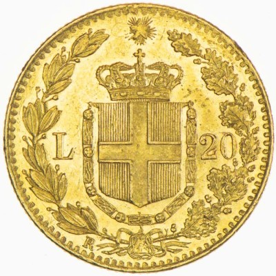 Itālija 20 liru - 6,45 g - zelta investīciju monēta