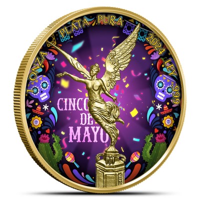 Meksika - Libertad 2024, Cinco de Mayo - Kolekcijas sudraba monēta