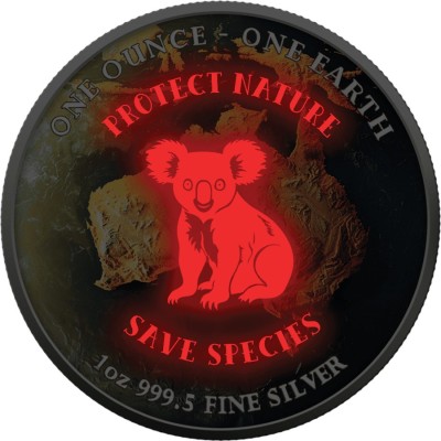Zeme - 1 Oz - Austrālija - Kolekcijas sudraba monēta
