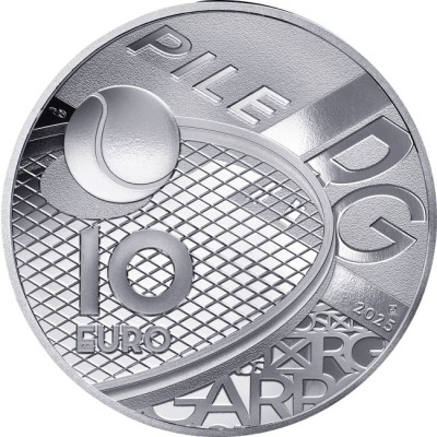 Roland Garros 100 gadi - 22g - Kolekcijas sudraba monēta