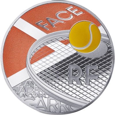 Roland Garros 100 gadi - 22g - Kolekcijas sudraba monēta