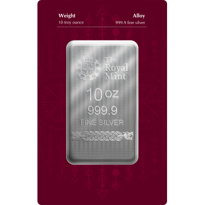 Norse Gods - Thor - 10 Oz - Silver Investment Bar (delivery 1.7.2025)