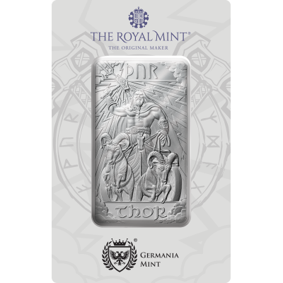 Norse Gods - Thor - 10 Oz - Silver Investment Bar (delivery 1.7.2025)