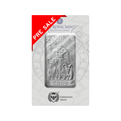 Norse Gods - Thor - 1 Oz - silver investment ingot (delivery 1.7.2025)