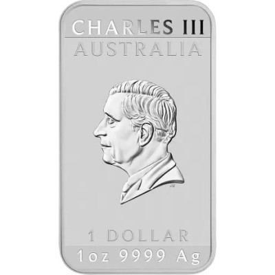 Pūķis Taisnstūra monēta (2025) - 1 Oz - Sudraba investīciju monēta