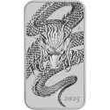 Pūķis Taisnstūra monēta (2025) - 1 Oz - Sudraba investīciju monēta