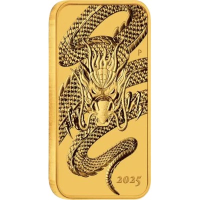 Dragon Rectangular (2025) - 1 Oz - Gold Coin