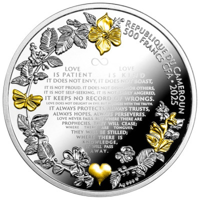 Kāzu balodis - 17,5g - sudraba kolekcijas monēta