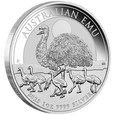 Austrālijas Emu (2025) - 1 unces - Sudraba investīciju monēta
