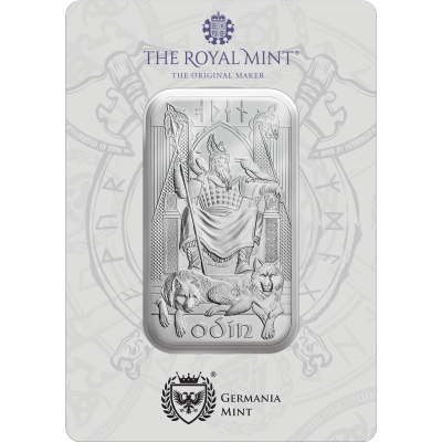 Norse Gods - Odin - 1 Oz - silver investment bar