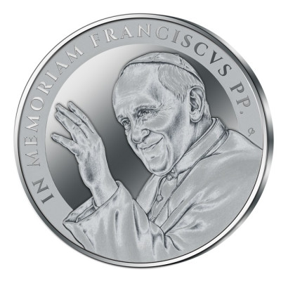 In memoriam - Pope Francis - 1 Oz - Silver Collector Coin