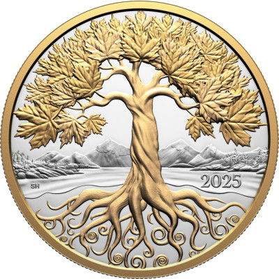 Maple Tree of Life - 5 Oz - Silver Proof Collector Coin