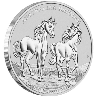 Australian Brumby (2025) - 1 unces - Sudraba investīciju monēta (piegāde 10.9.2025)
