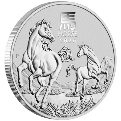 Mēness Zirgs (2026) - 1 Oz - sudraba investīciju monēta