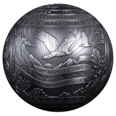 Amerikāņu ērglis - 1 KG - sudraba kolekcijas monēta (piegāde 20.11.2025)