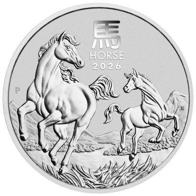 Mēness Zirgs (2026) - 1 Oz - sudraba investīciju monēta
