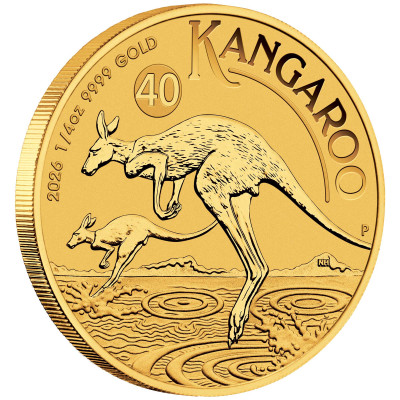 Austrālijas ķengurs (2026) - 1/4 Oz - zelta investīciju monēta
