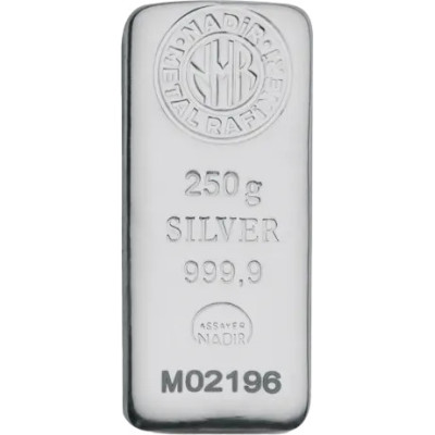 Nadir Metal Rafineri - 250 g - sudraba investīciju lietņi