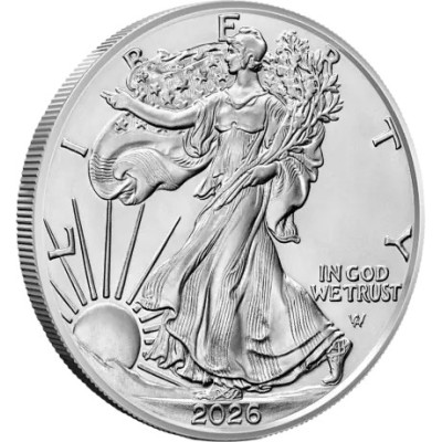 Amerikāņu Ērglis (2026) - 1 Oz - sudraba investīciju monēta