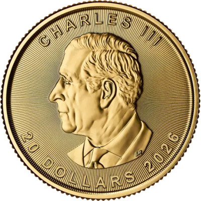 Kļavas lapa (2026) - 1/2 Oz - zelta monēta