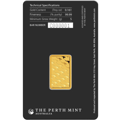 Perth Mint - Ķengurs -5g- investīciju zelta stienis