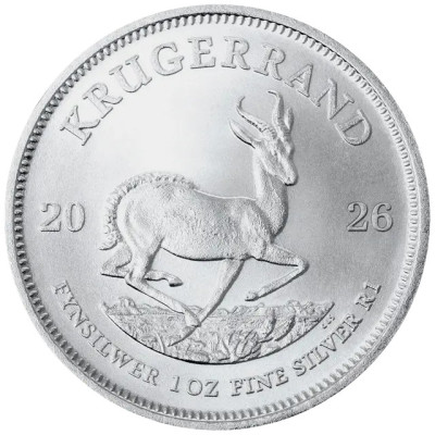 Krugerrands (2026) - 1 Oz - sudraba investīciju monēta