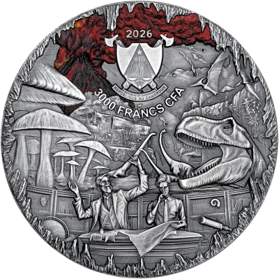 Ceļojums uz Zemes centru (2026) - 3 oz - sudraba sudraba apgrozības monēta kolekcijas monēta