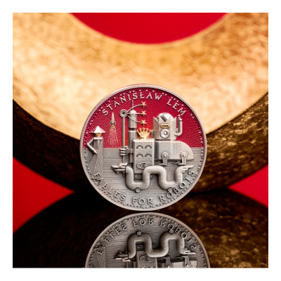 Staņislavs Lems - Pasakas robotiem - 2 unces - Kolekcijas sudraba monēta